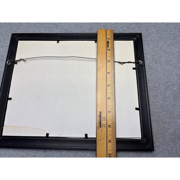 Framed Lighthouse Scene Needlepoint Art 11x9 Inches - Picture 4 of 7